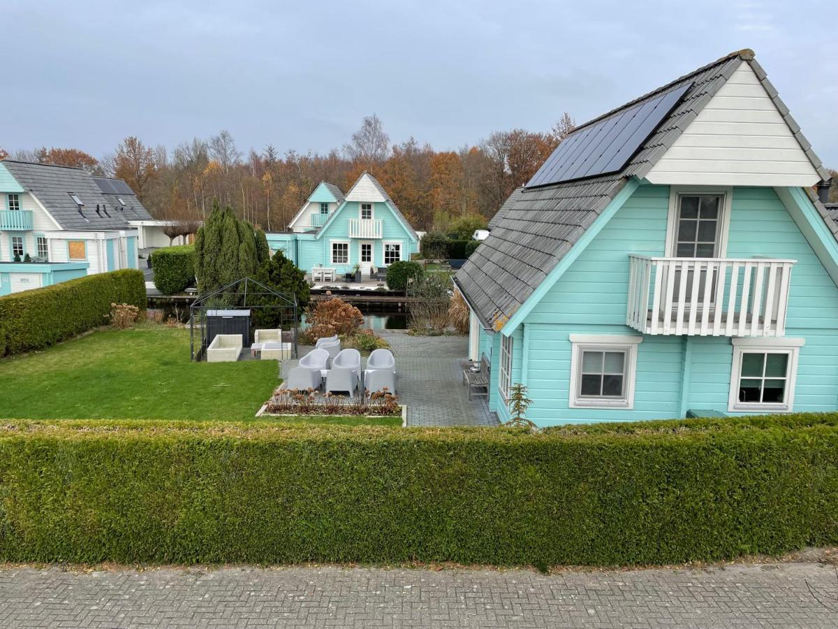 Vrijstaande Luxe Finse Blokhut 2-6 Of 2-8 Pers Villa Kropswolde Bagian luar foto